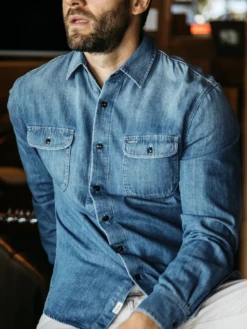 The Brace Long Sleeve Shirt - Dee (Blue) 8 The Brace Long Sleeve Shirt - Dee (Blue) -Benson Shop 0018 549 02 3010 545 01 36 color