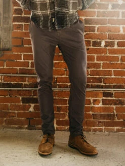 The Axe Denit Chino Pant - Gray Brown