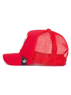 Rooster Trucker Hat - Red -Benson Shop 101 0996 RED S01