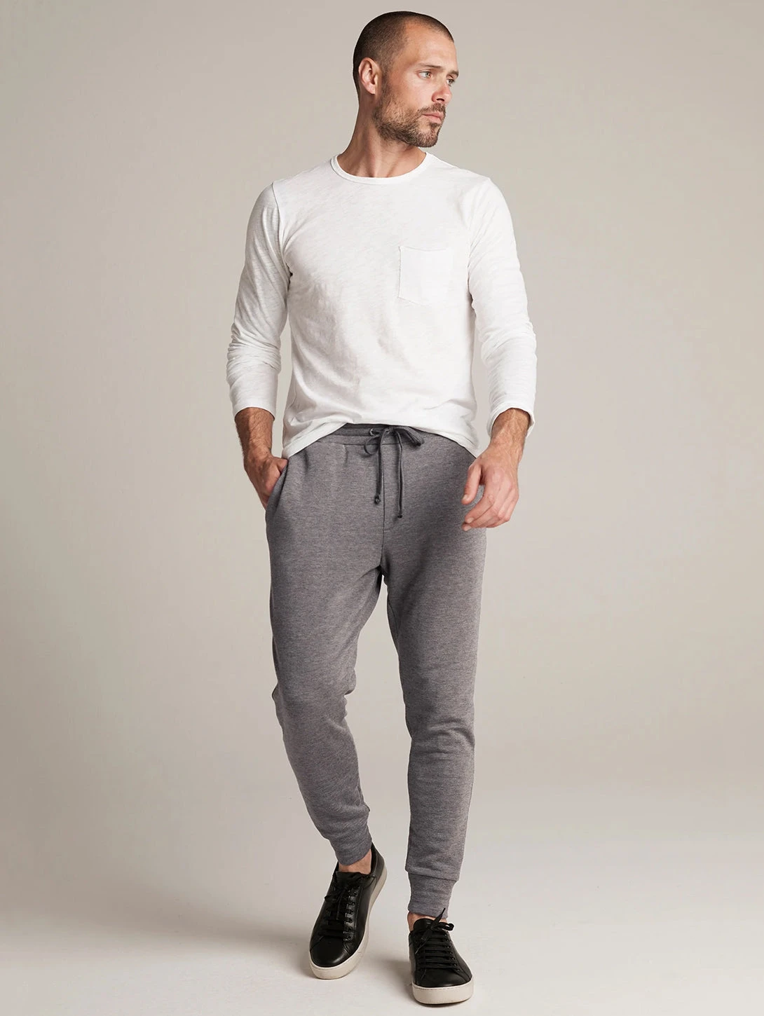 Velvet Crosby Luxe Fleece Jogger Pant - Charcoal 3 Velvet Crosby Luxe Fleece Jogger Pant - Charcoal