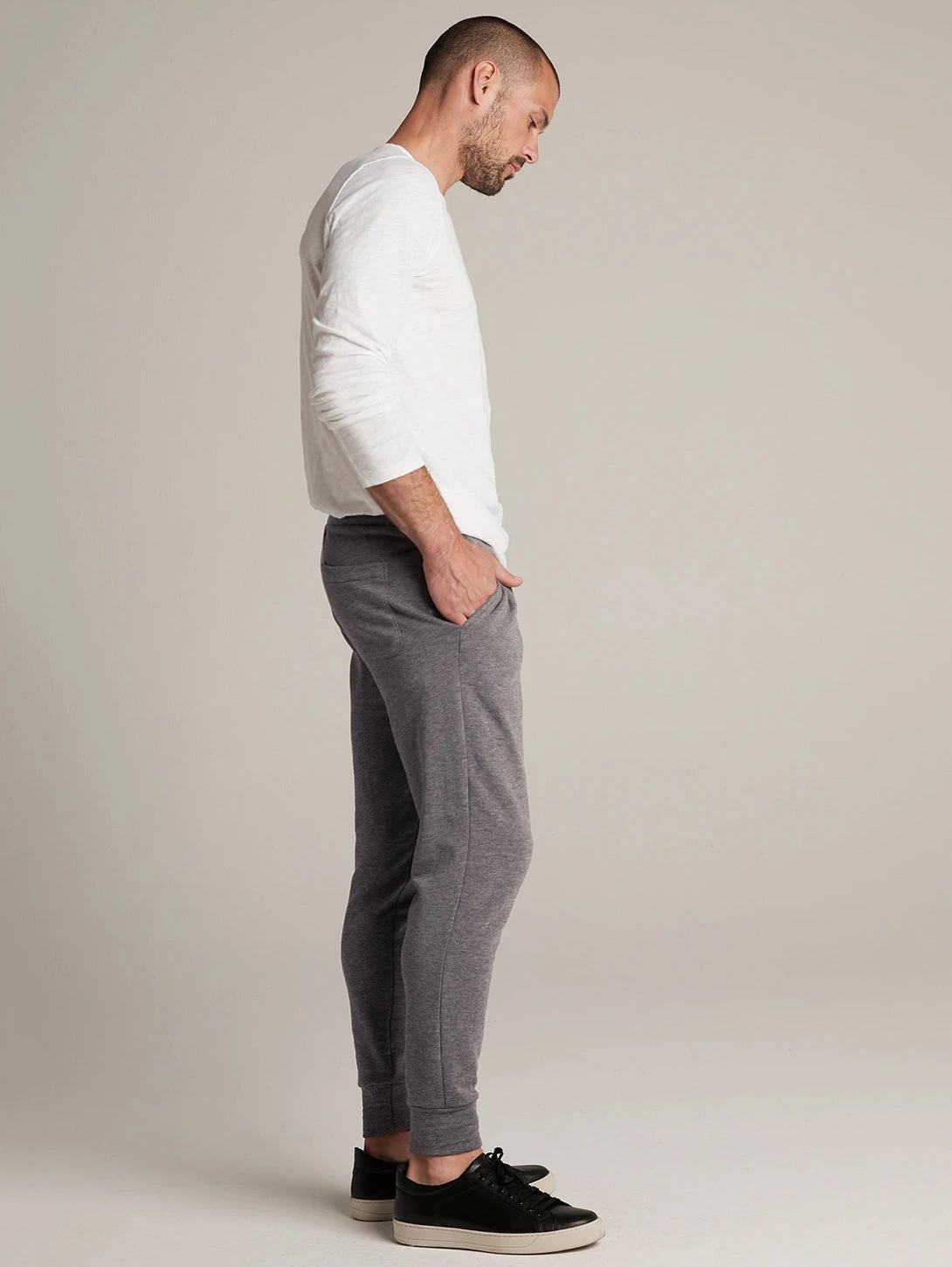 Velvet Crosby Luxe Fleece Jogger Pant - Charcoal 4 Velvet Crosby Luxe Fleece Jogger Pant - Charcoal - Image 2