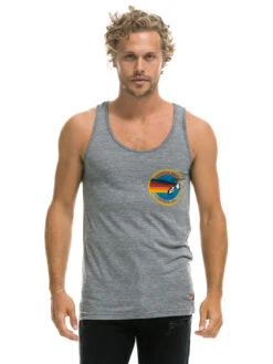 AV Logo Tank - Heather Grey