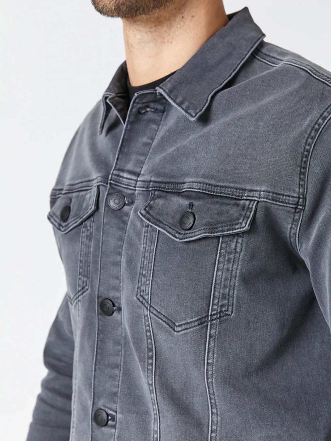 Mavi Drake Denim Jacket - Light Grey Athletic 11 Mavi Drake Denim Jacket - Light Grey Athletic - Image 9