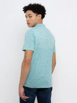 Short Sleeve Polo - Aqua Silver Sky -Benson Shop 430A3141 FINISHED