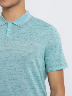 Short Sleeve Polo - Aqua Silver Sky -Benson Shop 430A3149 FINISHED