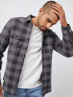 RAILS Sampson Plaid Shirt - Shadow Ash 12 RAILS Sampson Plaid Shirt - Shadow Ash -Benson Shop 4506Y22ezgif 1 3557fd5579