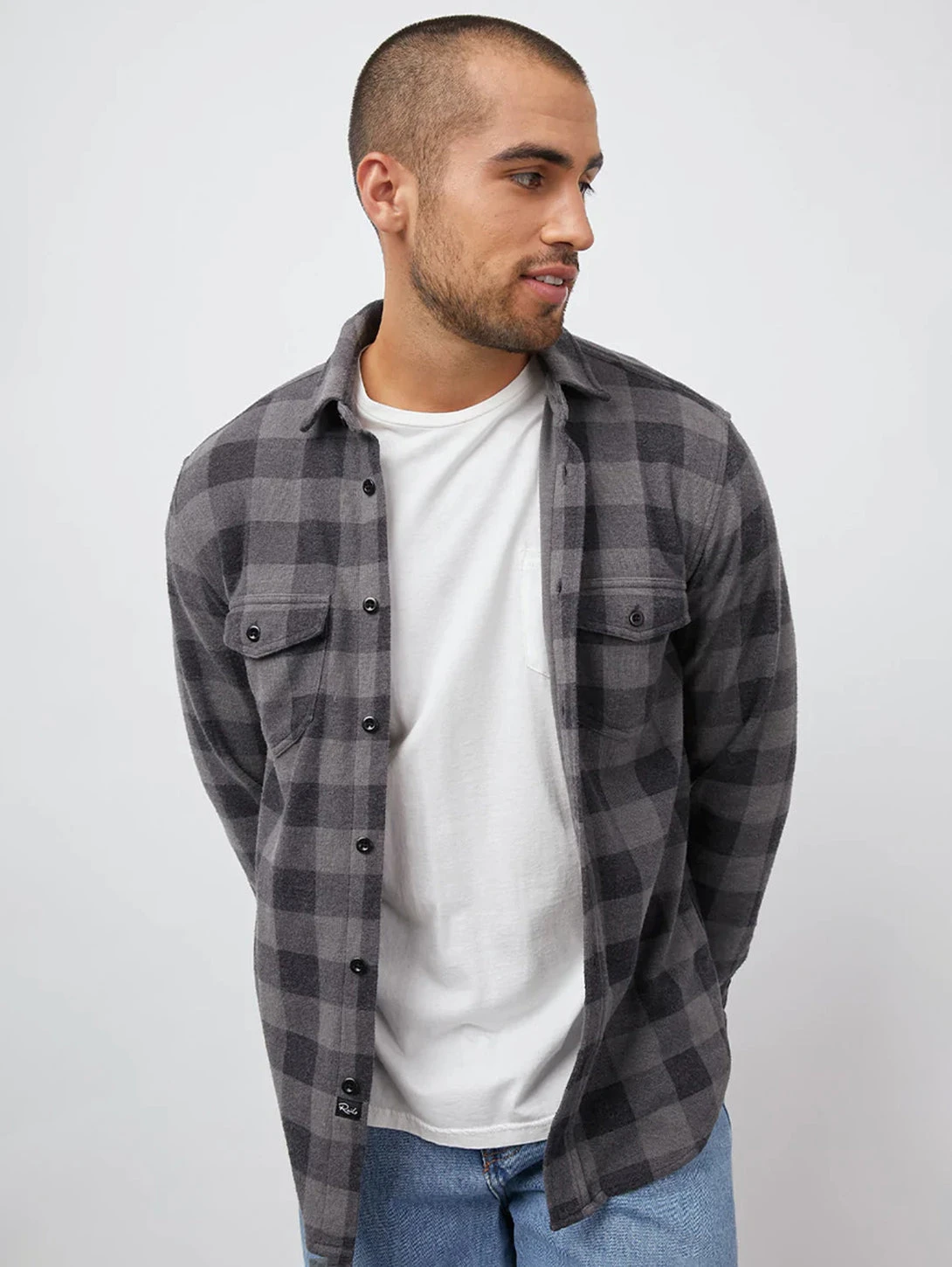 RAILS Sampson Plaid Shirt - Shadow Ash 3 RAILS Sampson Plaid Shirt - Shadow Ash
