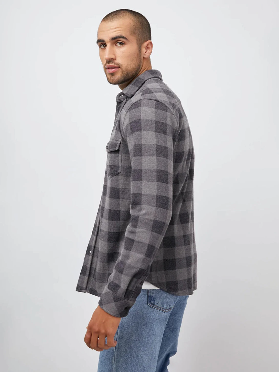 RAILS Sampson Plaid Shirt - Shadow Ash 4 RAILS Sampson Plaid Shirt - Shadow Ash - Image 2
