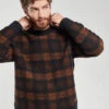 Armor-Lux Boiled Wool Pullover - Carreaux Acajou 1 Armor-Lux Boiled Wool Pullover - Carreaux Acajou -Benson Shop 70714 MEK 0207