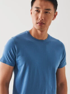 Iconic Short Sleeve Crew T-Shirt - Infinity Blue 10 Iconic Short Sleeve Crew T-Shirt - Infinity Blue -Benson Shop 99A08CB 575 19147