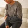 Benson Riley Color Block Sweater - Brown Melange -Benson Shop BOU08BROWNMELA