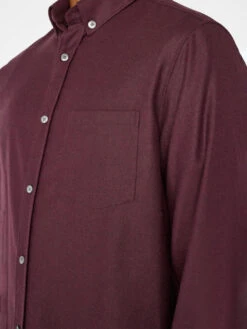 FRAME Washable Wool Shirt - Dark Burgundy 12 FRAME Washable Wool Shirt - Dark Burgundy -Benson Shop BUR 4