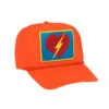 Bolt Heart Vintage Nylon Trucker Hat - Neon Orange -Benson Shop Bolt NeonOrange