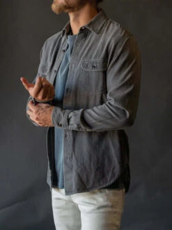 The Brace Long Sleeve Shirt - Chad (Grey)