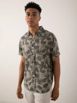 RAILS Carson Short Sleeve Shirt - Jungle Foliage Olive -Benson Shop CARSON JUNGLEFOLIAGEOLIVE 1