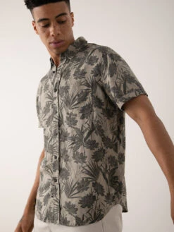 RAILS Carson Short Sleeve Shirt - Jungle Foliage Olive -Benson Shop CARSON JUNGLEFOLIAGEOLIVE 4