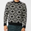 Paige Confiner Pattern Sweater - Black/Cream 2 Paige Confiner Pattern Sweater - Black/Cream -Benson Shop ConiferSweaterBlackandCream FINISHED