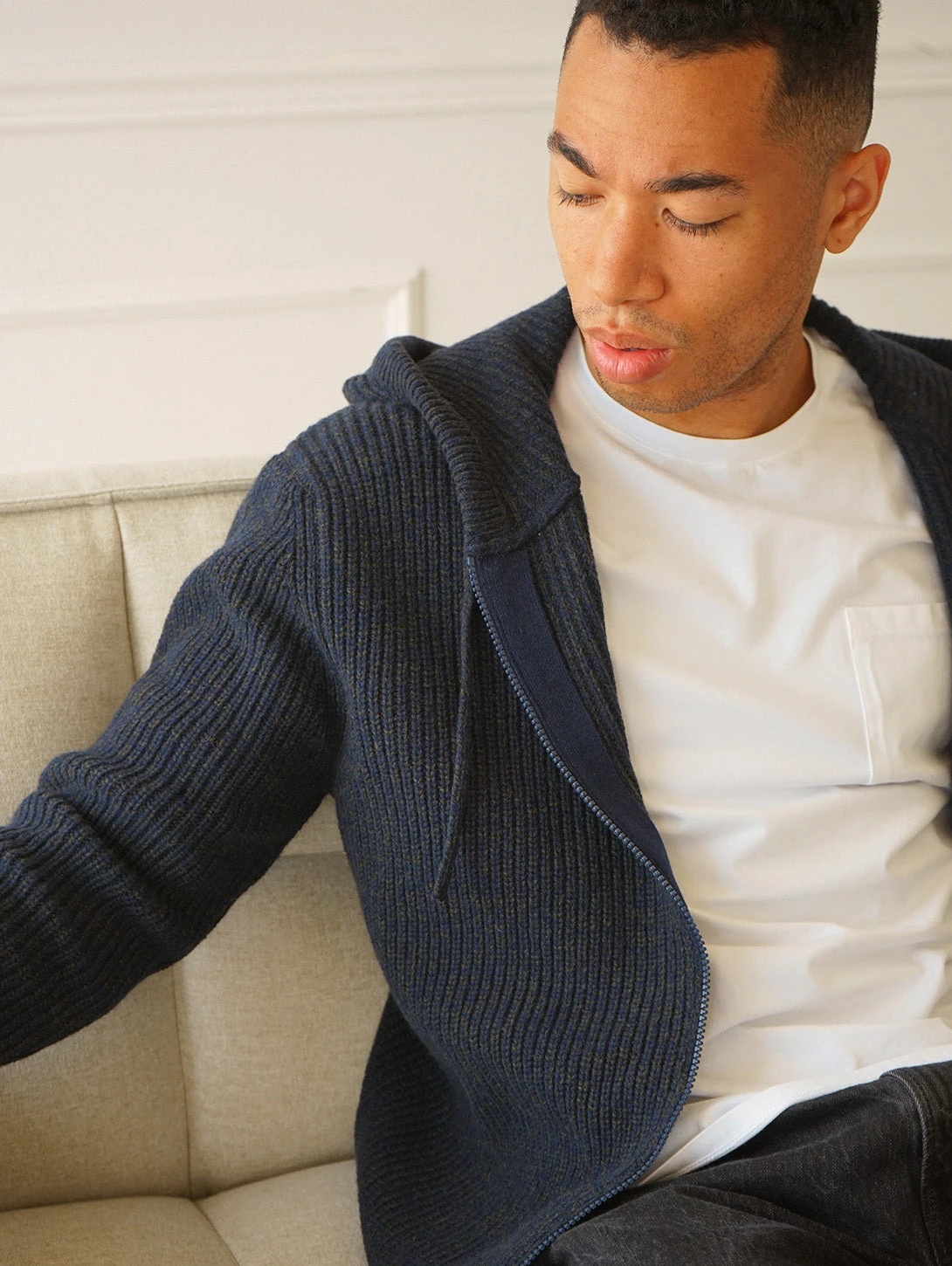 Benson Digsley Zip Hoody - Navy 4 Benson Digsley Zip Hoody - Navy - Image 2