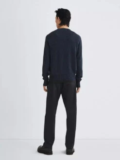 Rag & Bone Harlow Donegal Crew - Navy Multi -Benson Shop Donegal Harlow Wool Crew 462 3