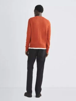 Rag & Bone Harlow Donegal Crew - Rust Multi -Benson Shop Donegal Harlow Wool Crew 637 3