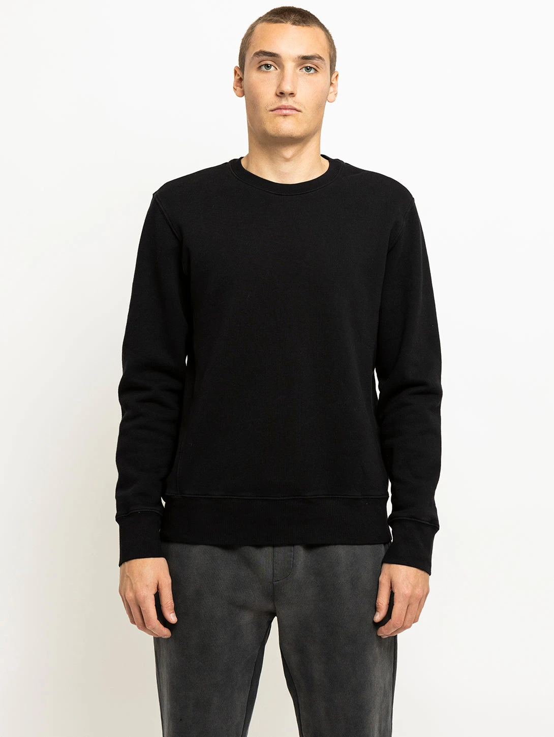 FRAME Long Sleeve Duofold Top - Black 3 FRAME Long Sleeve Duofold Top - Black
