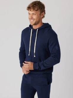 Essential Waves Pullover Hoodie - Indigo -Benson Shop ESM 3301 IND 4