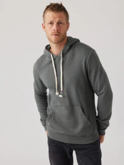 Essential Waves Pullover Hoodie - Storm