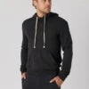 Essential Waves Pullover Hoodie - Black -Benson Shop ESM 3301 VBLK 2