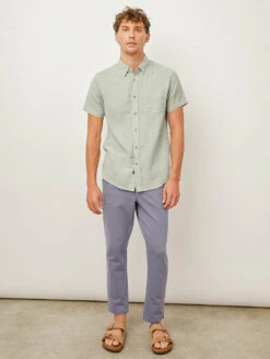 RAILS Fairfax Short Sleeve Shirt - Sage -Benson Shop FAIRFAX SAGE 3 FINISHED