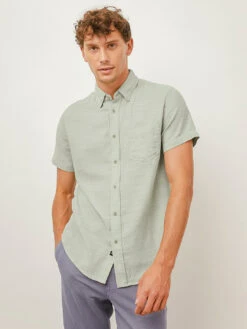 RAILS Fairfax Short Sleeve Shirt - Sage