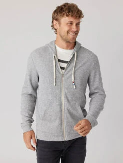 Thermal Zip Hoodie - Heather