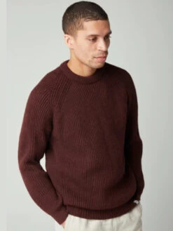 Ford Merino Crewneck Sweater - Shiraz