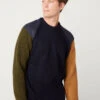 Funky Merino Sweater - Navy Mix 1 Funky Merino Sweater - Navy Mix -Benson Shop Funky Jumper Thomas Navy