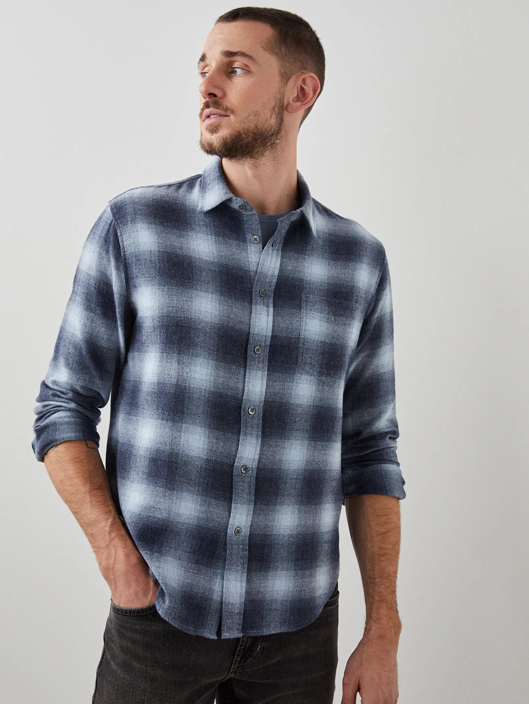 RAILS Lennox Shirt - Denim Shadow 4 RAILS Lennox Shirt - Denim Shadow - Image 2