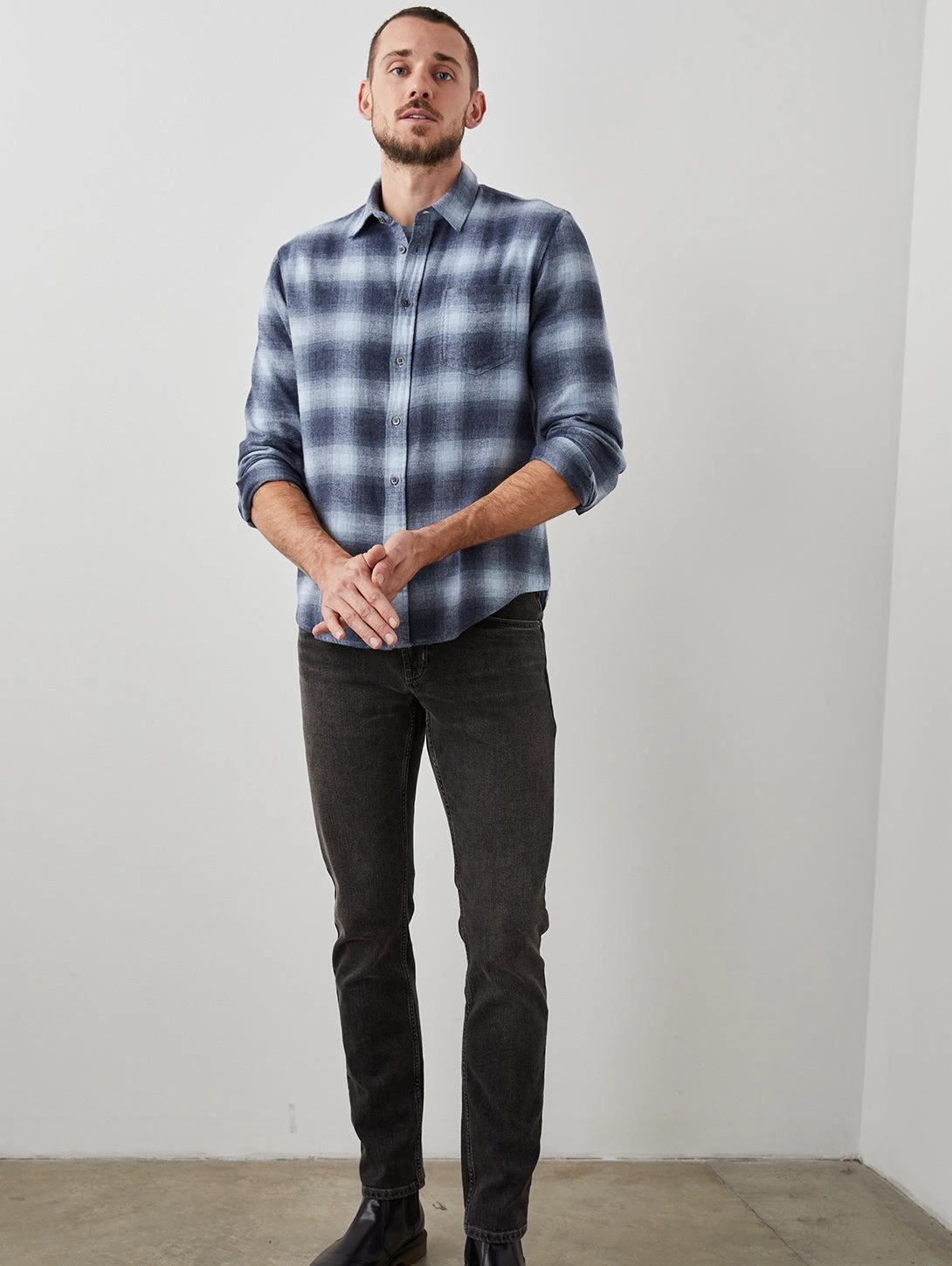 RAILS Lennox Shirt - Denim Shadow 6 RAILS Lennox Shirt - Denim Shadow - Image 4