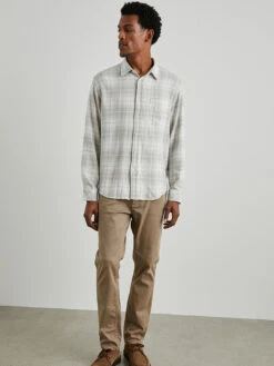 RAILS Lennox Shirt - Wheat Dove Melange -Benson Shop LENNOX WHEATDOVEMELANGE 3
