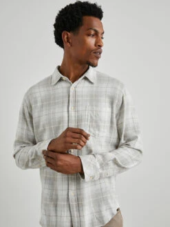 RAILS Lennox Shirt - Wheat Dove Melange -Benson Shop LENNOX WHEATDOVEMELANGE 4