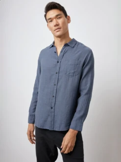 RAILS Wyatt Button Down Shirt - Sea Blue