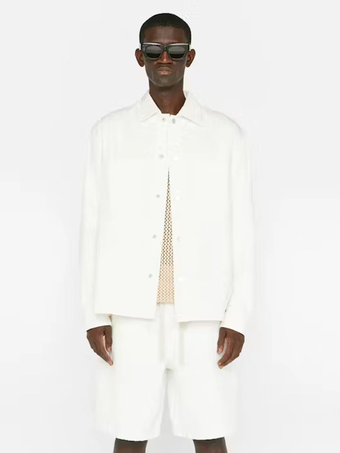 FRAME Relaxed Double Pocket Shirt - Off White 3 FRAME Relaxed Double Pocket Shirt - Off White