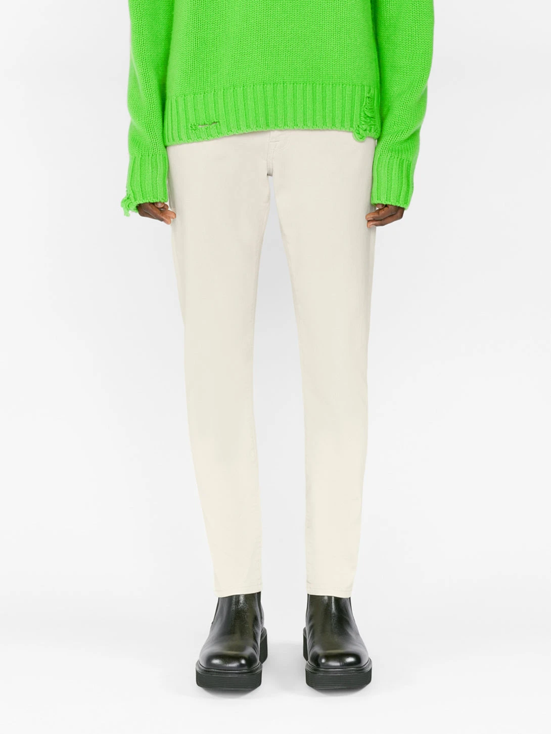 FRAME L'Homme Slim Pant - Garage White 4 FRAME L'Homme Slim Pant - Garage White - Image 2