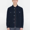 FRAME Double Pocket Micro Corduroy Shirt - Midnight Blue -Benson Shop LMSH0352 MIDNIGHTBLUE 0543