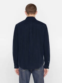 FRAME Double Pocket Micro Corduroy Shirt - Midnight Blue 11 FRAME Double Pocket Micro Corduroy Shirt - Midnight Blue -Benson Shop LMSH0352 MIDNIGHTBLUE 0555
