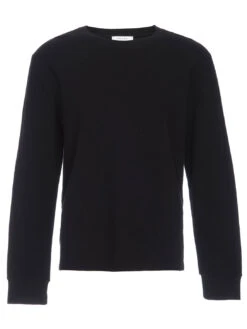 FRAME Long Sleeve Duofold Top - Black 11 FRAME Long Sleeve Duofold Top - Black -Benson Shop LMTS0133 NOIR 1