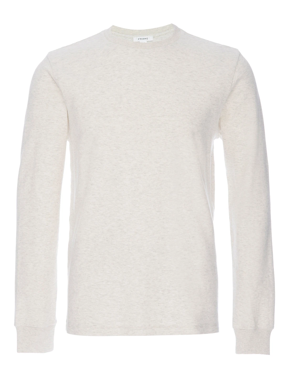FRAME Long Sleeve Duofold Top - Oatmeal Heather 7 FRAME Long Sleeve Duofold Top - Oatmeal Heather - Image 5