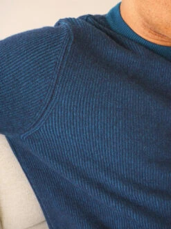 Benson Stanley Crewneck Sweater - Navy Teal 12 Benson Stanley Crewneck Sweater - Navy Teal -Benson Shop MLB08NAVY TEALB