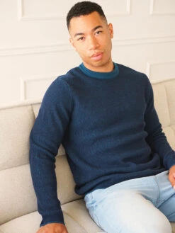 Benson Stanley Crewneck Sweater - Navy Teal