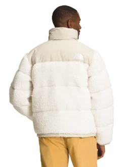 The North Face 1996 High Pile Nuptse Jacket - Gardenia White -Benson Shop NF0A5A84 4U0 back
