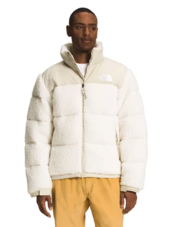 The North Face 1996 High Pile Nuptse Jacket - Gardenia White