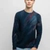 Brush Sweater - Blue Combo