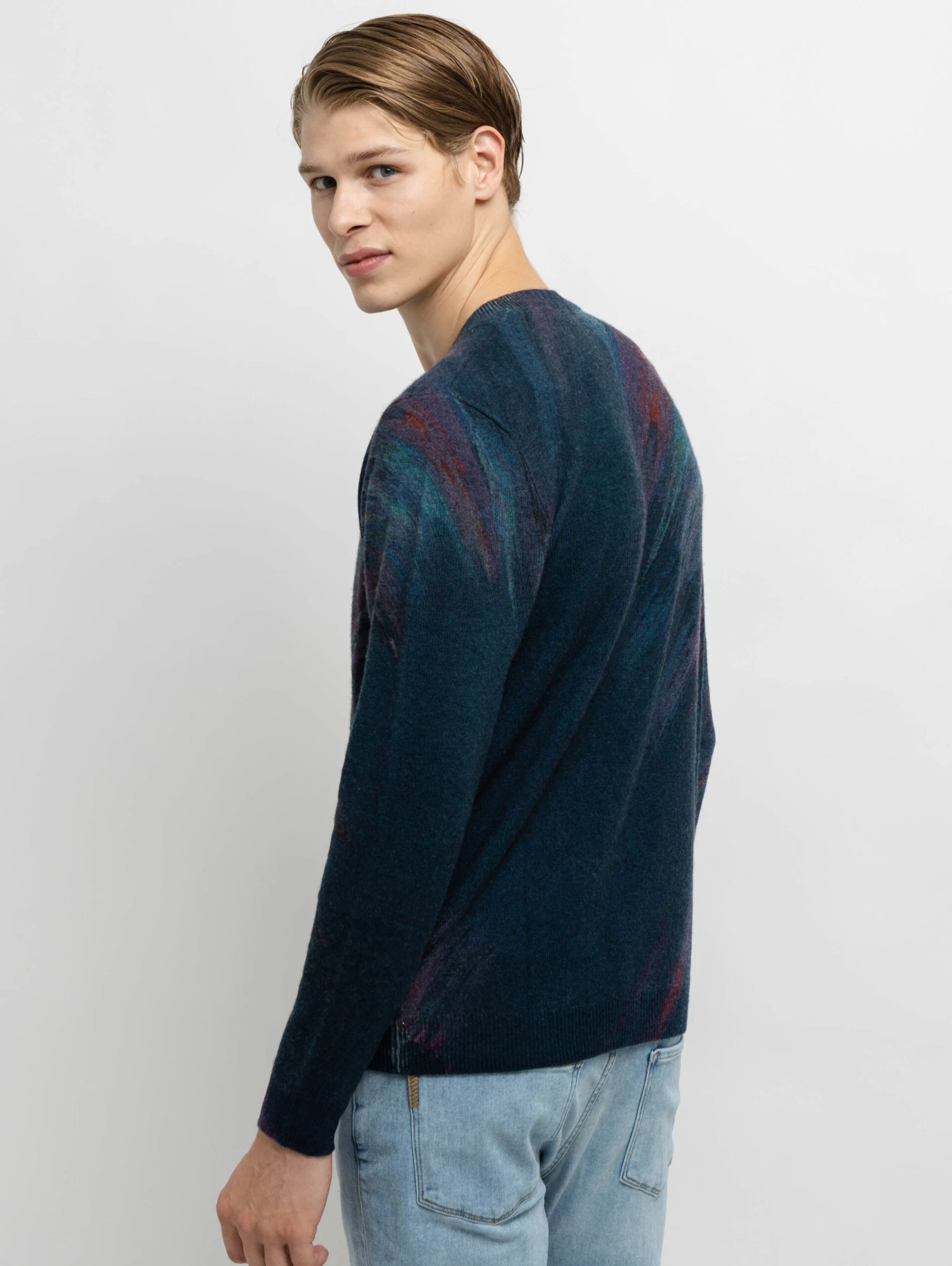 Brush Sweater - Blue Combo 5 Brush Sweater - Blue Combo - Image 3